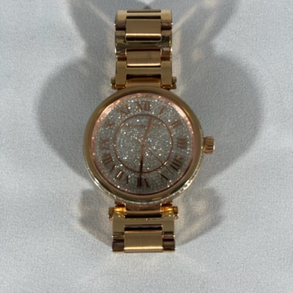 Michael Kors Pave Rose Gold Watch
